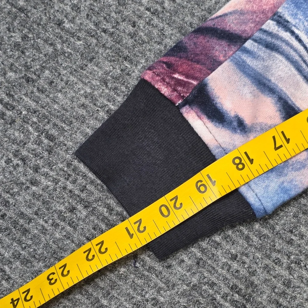 Abercrombie Marble Swirl Fleece Joggers Boy's Size 7/8 Blue Purple Elastic Waist